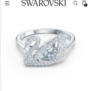 Dancing swan ring